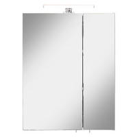 ZRKADLOVÁ SKRINKA, dub artisan, 55/70/20 cm - chrómová/dub artisan, Konventionell, kov/kompozitné drevo (55/70/20cm) - Xora