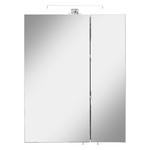 SPIEGELSCHRANK 55/70/20 cm  - Chromfarben/Eiche Artisan, KONVENTIONELL, Glas/Holzwerkstoff (55/70/20cm) - Xora