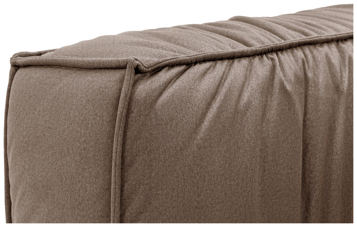 POLSTERBETT Bettkasten, Lattenrost 180/200 cm  in Taupe  - Taupe/Schwarz, Design, Holz/Textil (180/200cm) - Boxxx