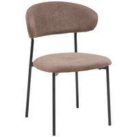 STOLIČKA, 53/80/57 cm - hnedá/čierna, Konventionell, kov/textil (53/80/57cm) - MID.YOU