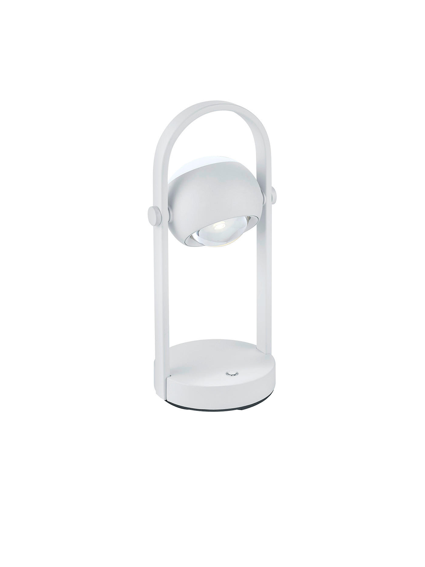 LED-TISCHLEUCHTE CANNON 12/30,5 cm   - Weiß, KONVENTIONELL, Metall (12/30,5cm) - Musterring