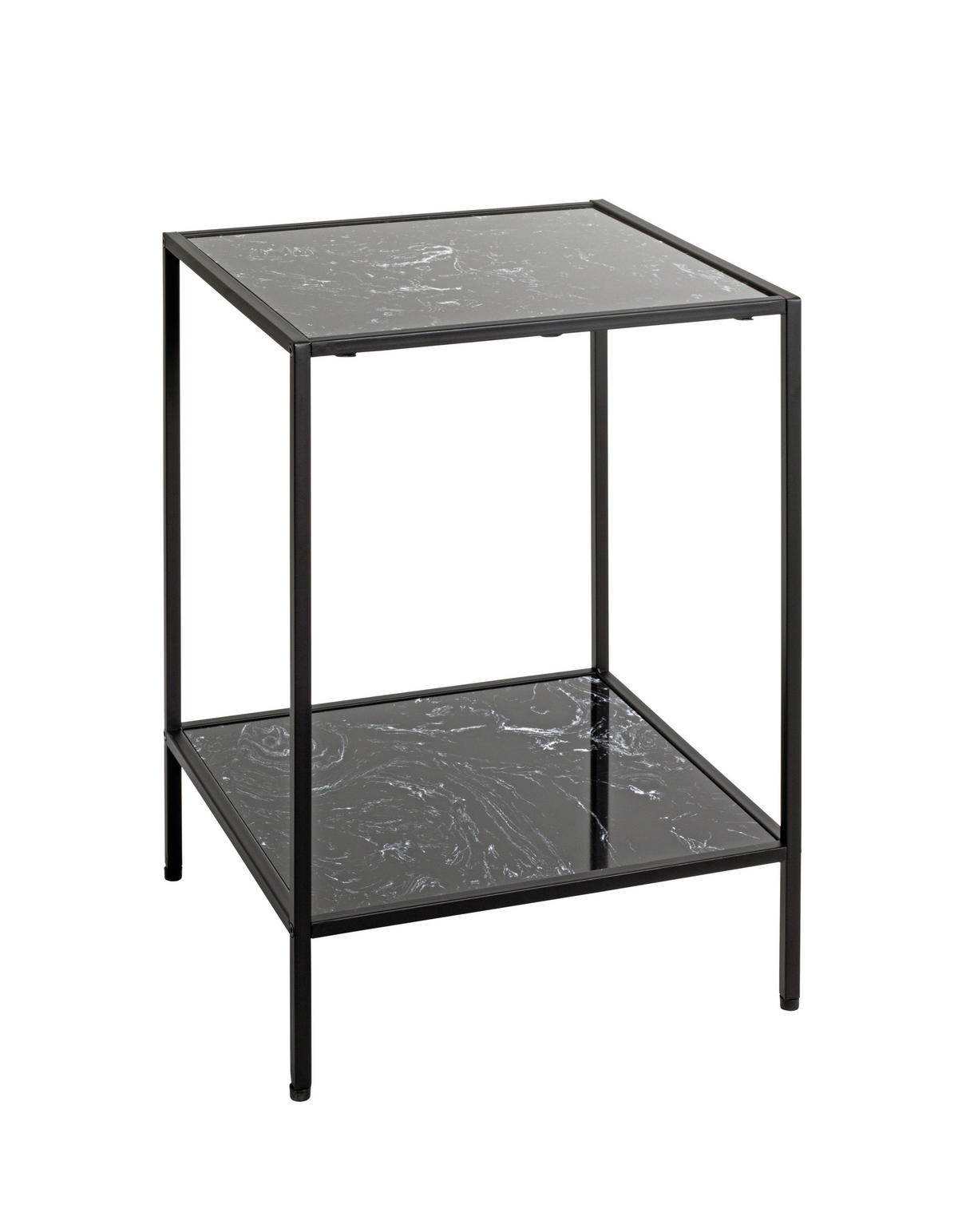 ODKLÁDACÍ STOLEK, černá - černá, Trend, kov/kompozitní dřevo (40/40/60cm)