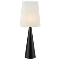 TISCHLEUCHTE CONUS 23/64 cm   - Schwarz/Weiß, Basics, Textil/Metall (23/64cm) - Markslöjd