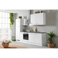 KÜCHENBLOCK 280 cm   Schwarz, Hellgrau  - Hellgrau/Schwarz, Basics, Holzwerkstoff/Metall (280cm) - Venda