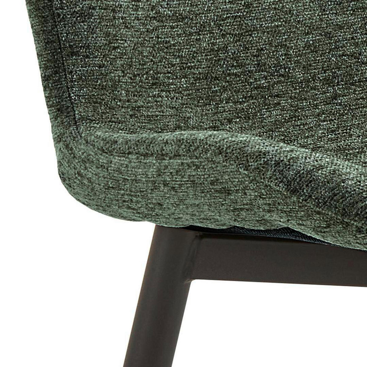 STOL 2 styck  flatväv  grön, svart  - grön/svart, Trend, metall/textil (50/86/58cm) - Best Price