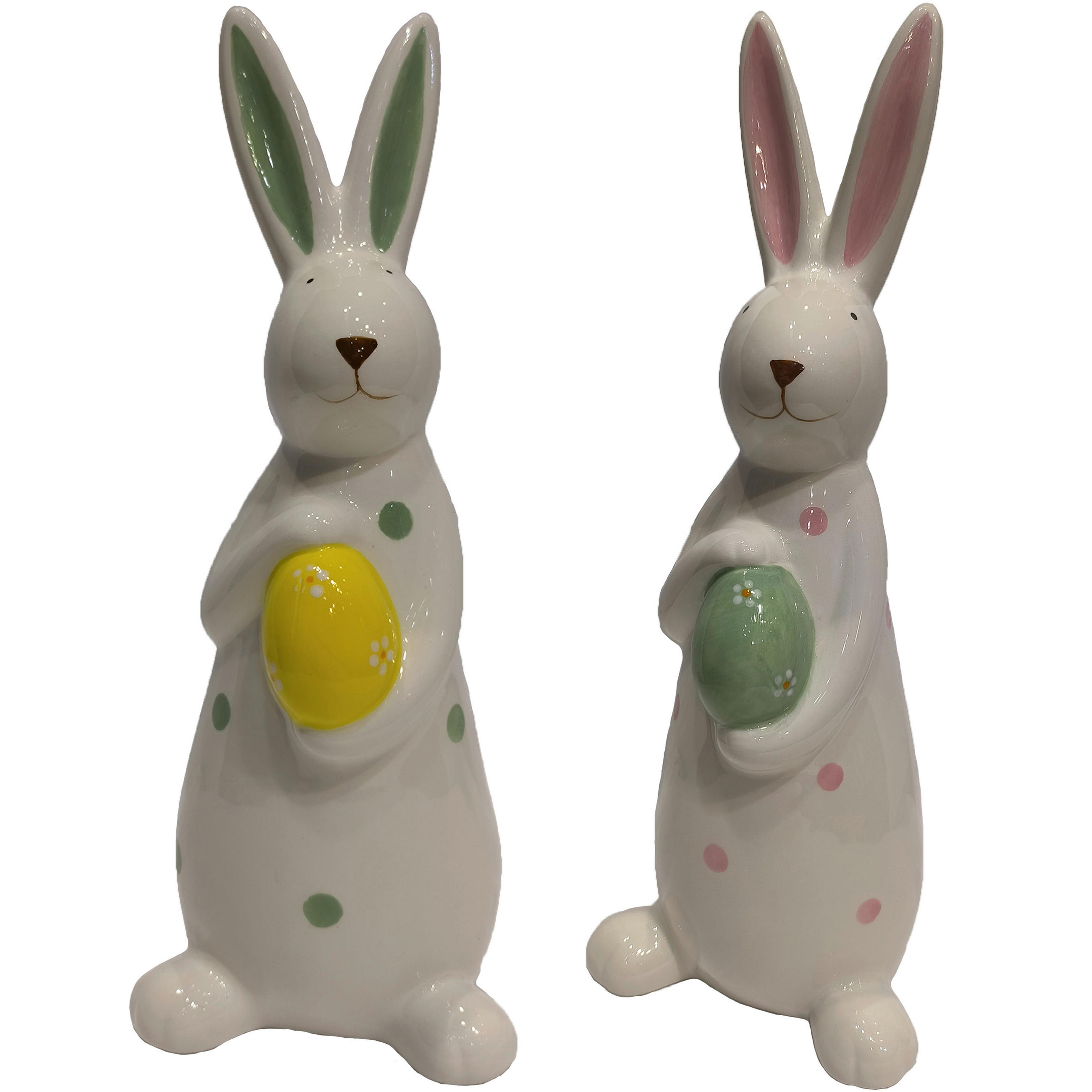 DEKOHASE - Pink/Gelb, LIFESTYLE, Keramik (8,1/21,5/8,5cm)