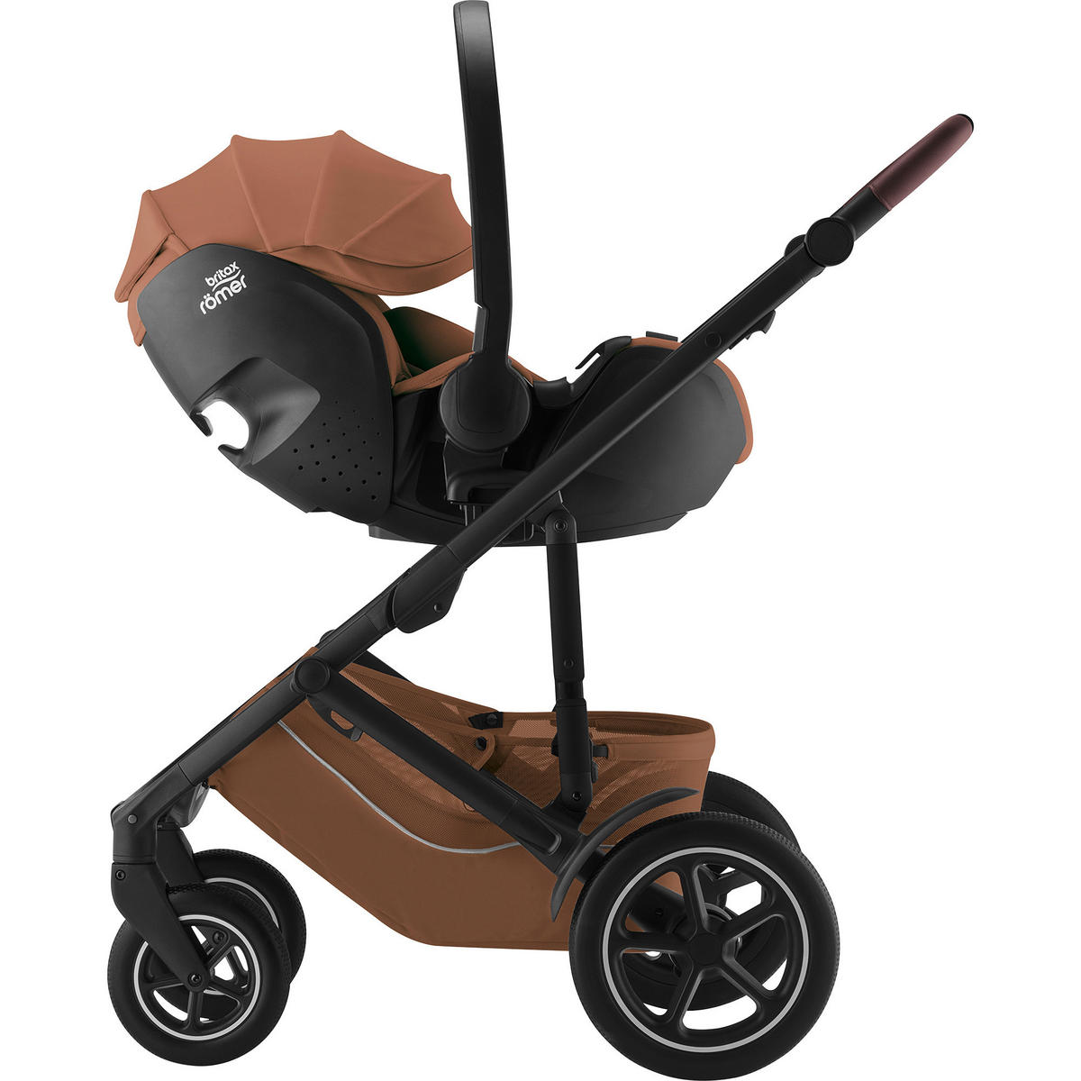 BABYSCHALE Baby-Safe Pro  - Cognac, Basics, Kunststoff/Textil (44/62,5/65,5cm) - Britax Römer