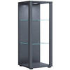 VITRINE in Anthrazit  - Anthrazit, Modern, Glas/Holzwerkstoff (35/90/35cm) - MID.YOU