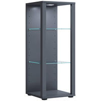 VITRINE in Anthrazit  - Anthrazit, Modern, Glas/Holzwerkstoff (35/90/35cm) - MID.YOU