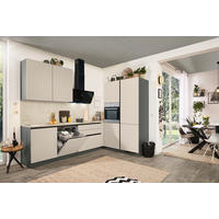 ECKKÜCHE 276/183 cm  in Anthrazit, Creme  - Anthrazit/Creme, Basics, Holzwerkstoff (276/183cm) - Welnova