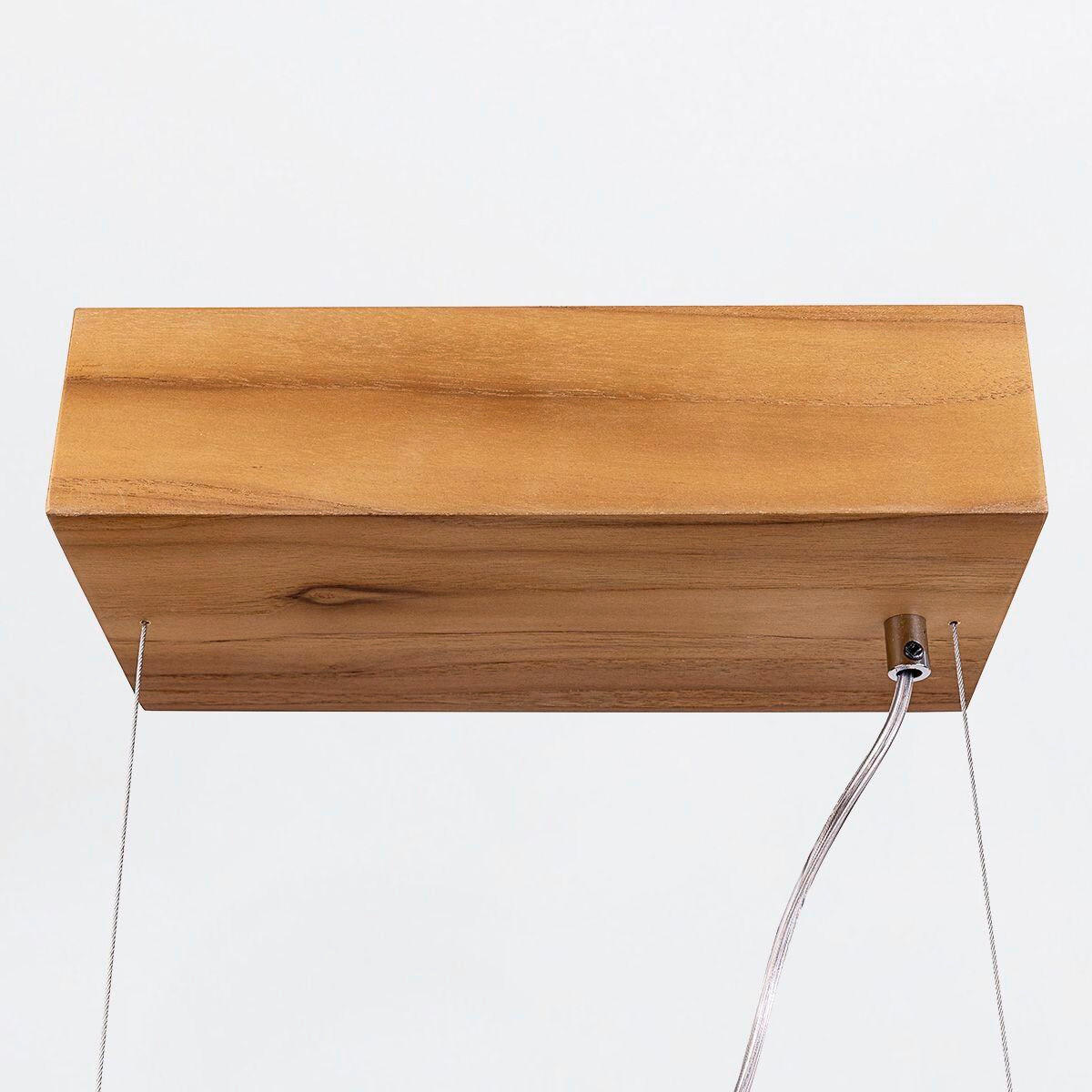 LED-HÄNGELEUCHTE    - Teakfarben, Natur, Holz/Kunststoff (48/5/127cm) - Elstead Lighting