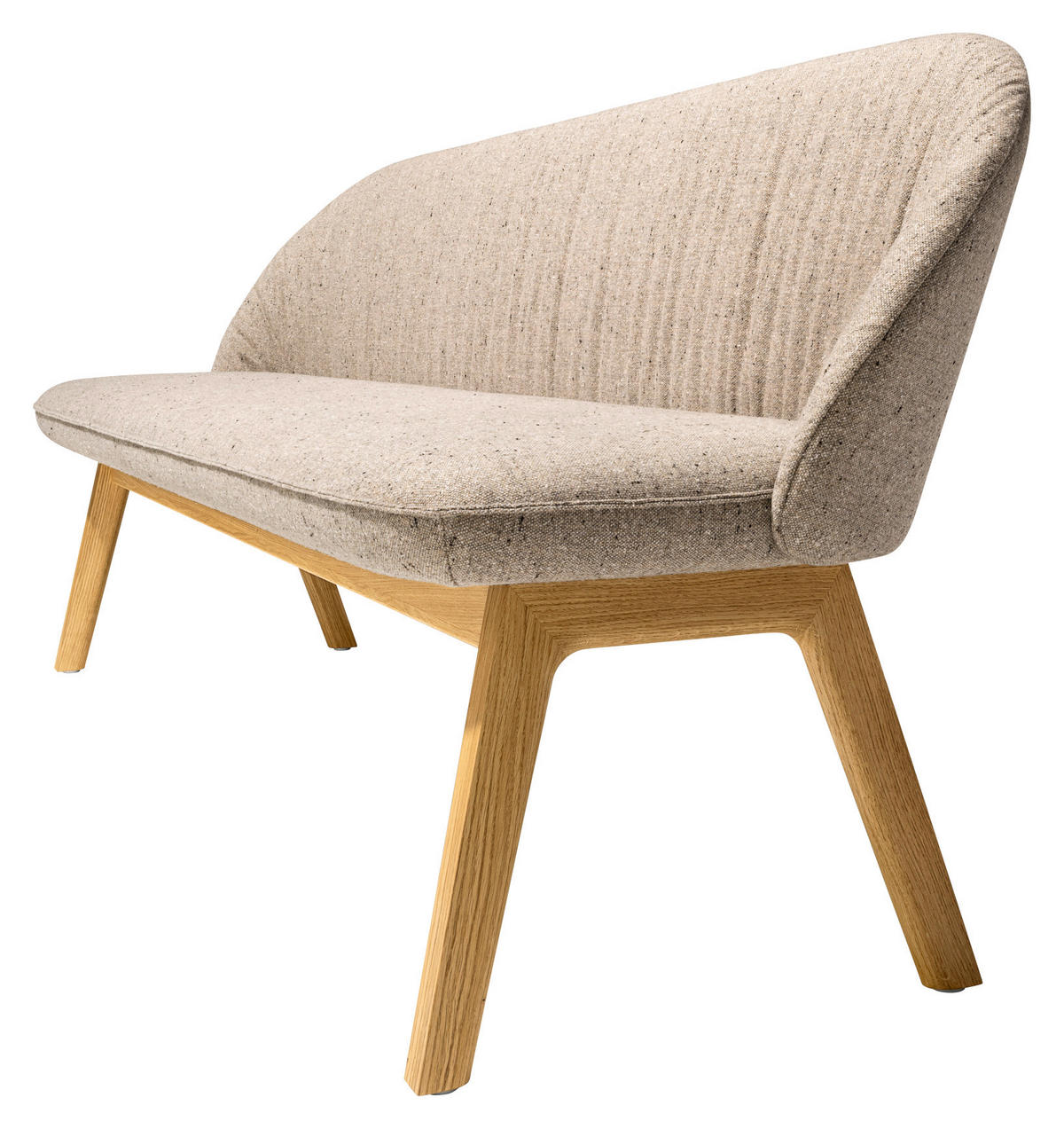 SITZBANK 239/84/61 cm  in Naturfarben, Eichefarben  - Eichefarben/Naturfarben, Design, Holz/Textil (239/84/61cm) - TEAM 7