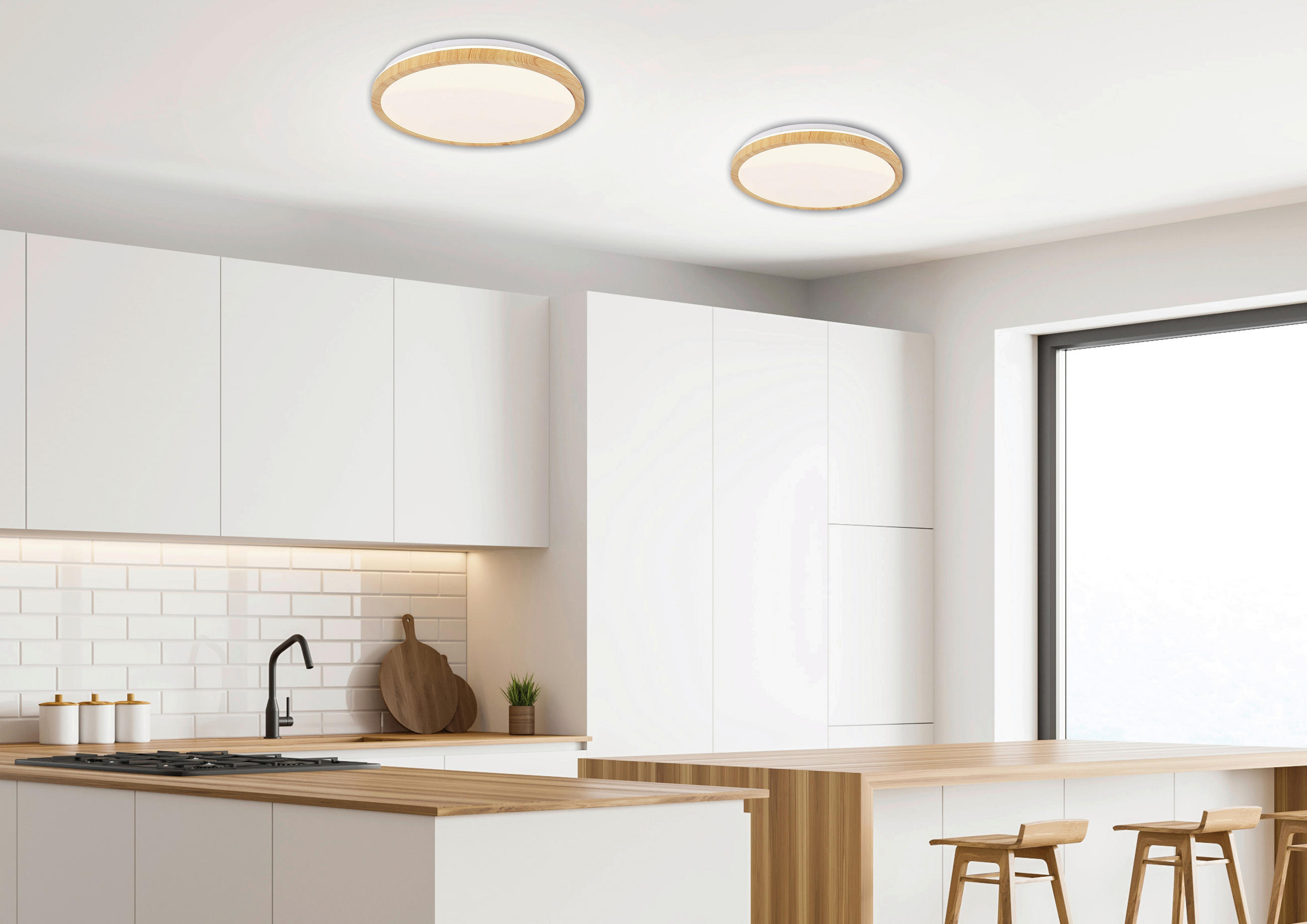 LED-DECKENLEUCHTE 48/48/5.5 cm   - Basics, Metall (48/48/5.5cm)