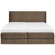 BOXSPRINGBETT 160/200 cm  in Braun  - Braun, KONVENTIONELL, Holz/Textil (160/200cm) - Dieter Knoll