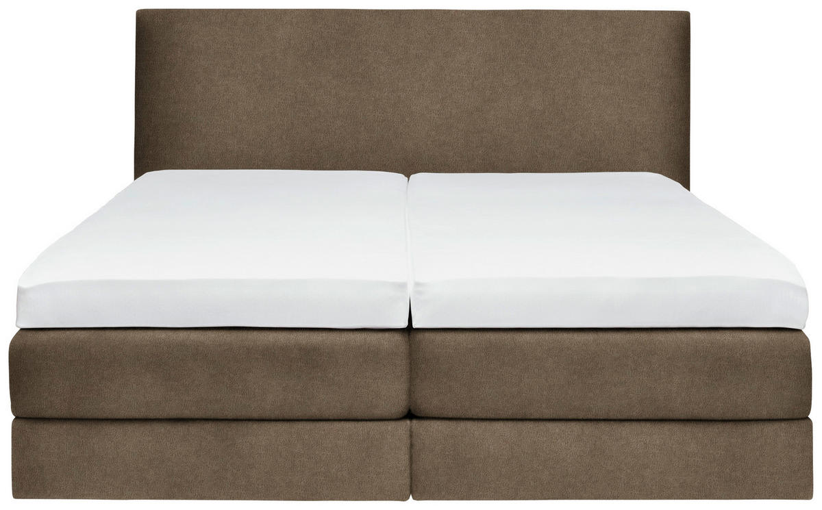 BOXSPRINGBETT 160/200 cm  in Braun  - Braun, KONVENTIONELL, Holz/Textil (160/200cm) - Dieter Knoll