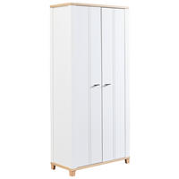 AKTENSCHRANK Weiß, Eiche Artisan  - Weiß/Eiche Artisan, KONVENTIONELL, Holzwerkstoff (93/196/44cm) - Hom`in