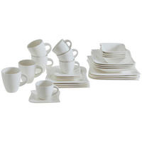 KOMBINOVANI SERVIS  La Musica   28 delova     - bela, Konvencionalno, keramika - Novel