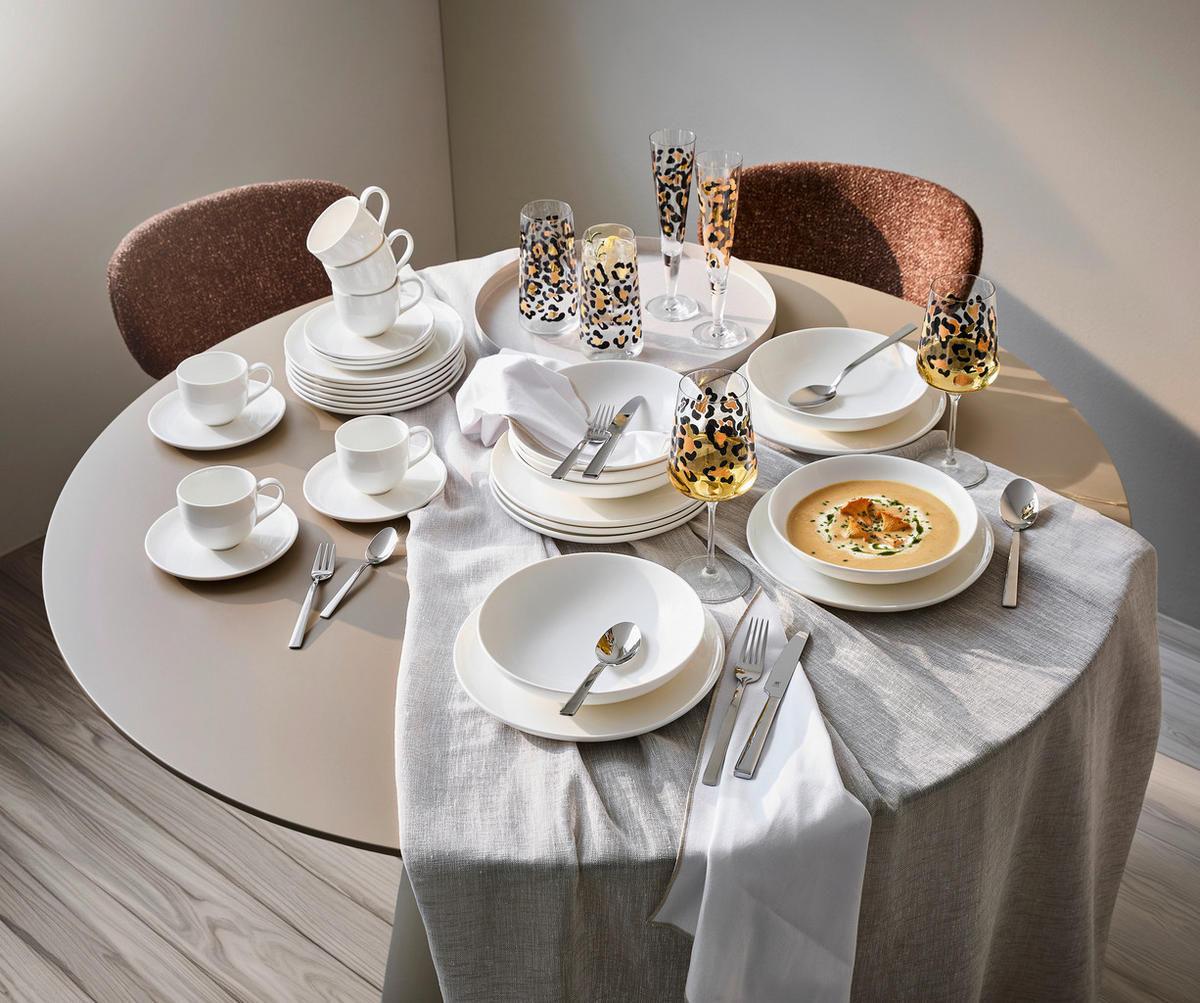 KAFFEESERVICE 18-teilig Weiß Skagen  - Weiß, Basics, Keramik - Ritzenhoff Breker