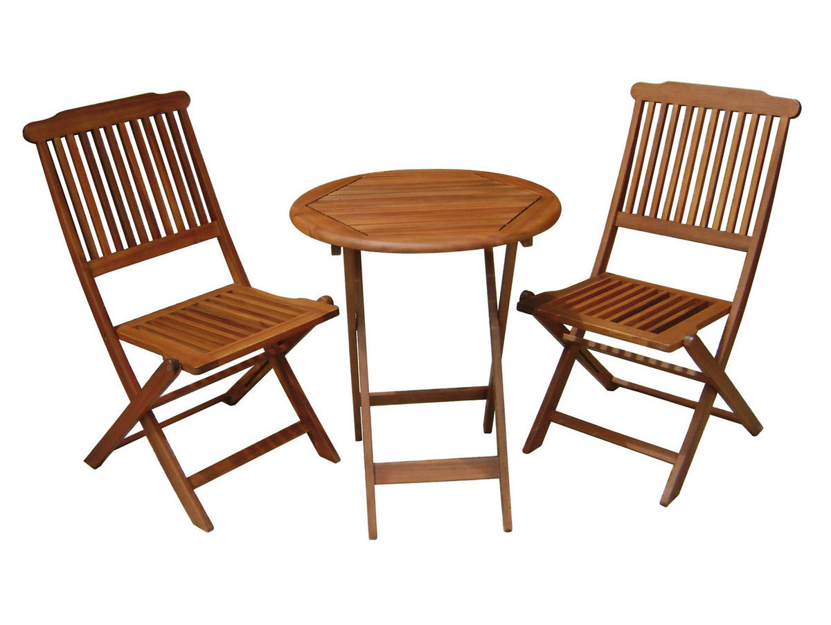 BALKONSET  - Braun, Basics, Holz - Gardenson