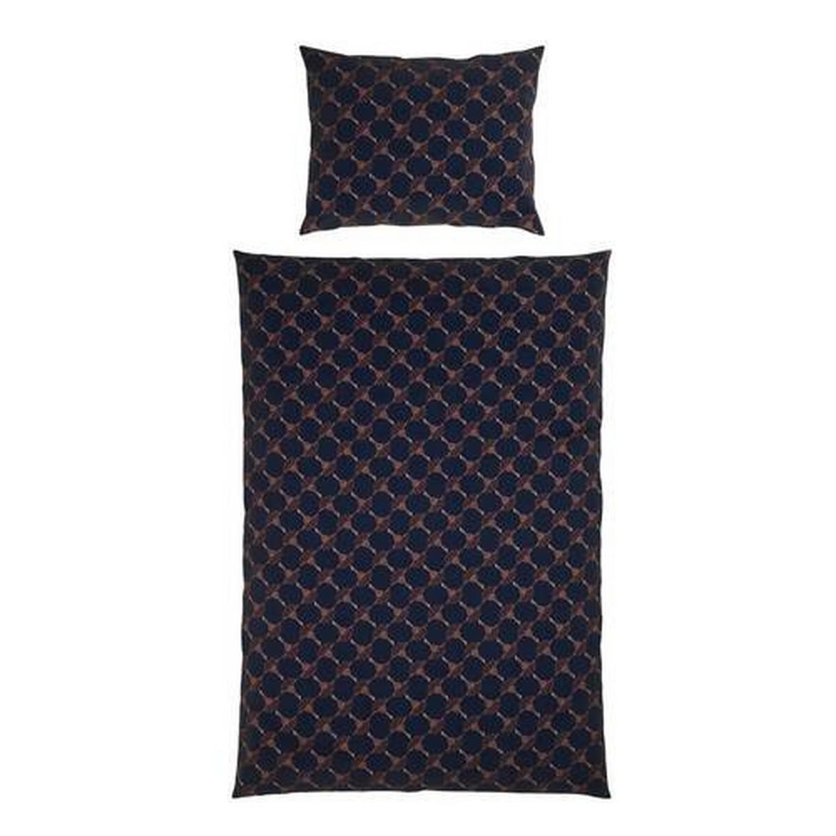 WENDEBETTWÄSCHE Cornflower Double Makosatin 140/200 cm  - Dunkelblau, Basics, Textil (140/200cm) - Joop!