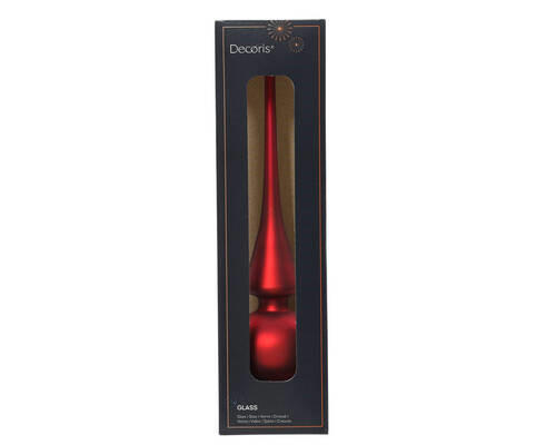 VÂRF DE BRAD DE CRĂCIUN - Konventionell, sticlă (26cm)