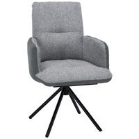 ARMLEHNSTUHL  Lederauswahl, Stoffauswahl, Typenauswahl  - Blau/Dunkelgrau, Design, Textil/Metall (58/91/62cm) - Dieter Knoll