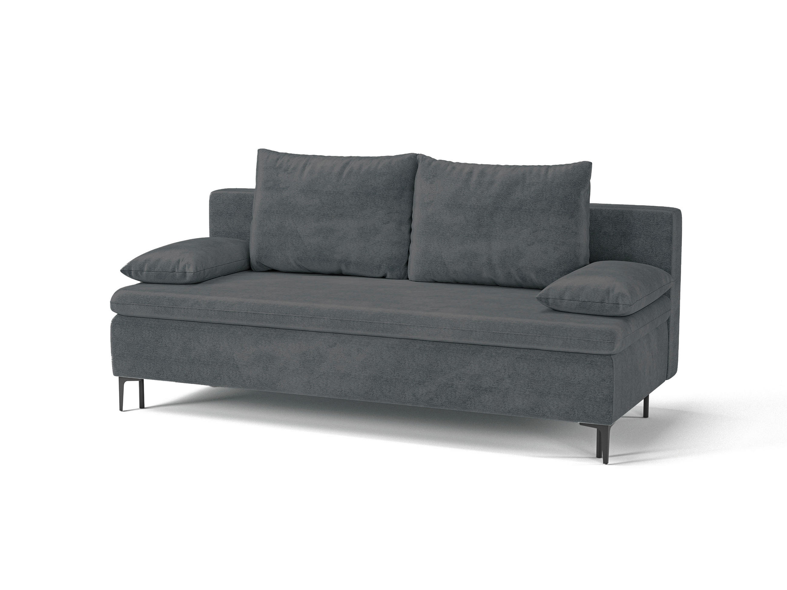 Mid.you Schlafsofa Roxy Dunkelgrau 200x96x93 cm