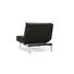 SESSEL Dunkelbraun - Chromfarben/Dunkelbraun, Design, Textil/Metall (90/79/115cm) - Innovation