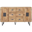 SIDEBOARD 150/90/40 cm - Hellbraun/Naturfarben, LIFESTYLE, Holz/Metall (150/90/40cm) - Landscape