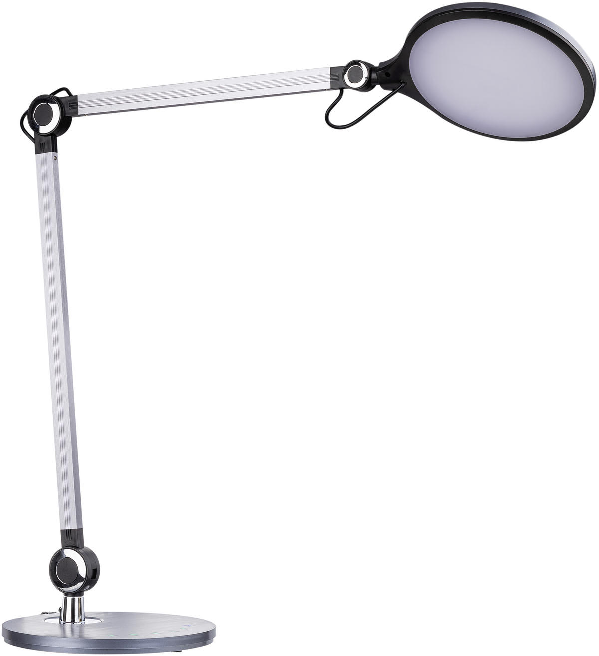 LED ÍRÓASZTALI LÁMPA - fekete, Design, műanyag (20/49/20cm) - Novel