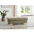 ECKSOFA in Mikrofaser Hellgrün  286/236 cm  - Wildeiche/Beige, Natur, Holz/Textil (286/236cm) - Voleo