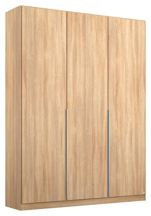 DREHTÜRENSCHRANK 136/229/54 cm 3-türig Sonoma Eiche  - Alufarben/Sonoma Eiche, MODERN, Holzwerkstoff/Metall (136/229/54cm) - Rauch Möbel