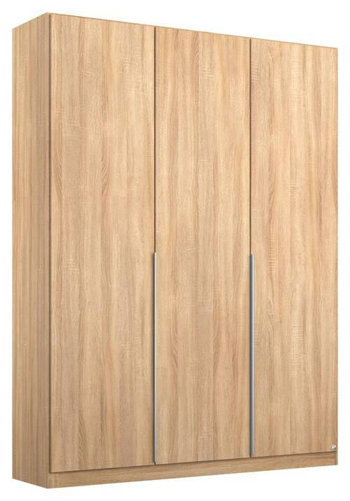 DREHTÜRENSCHRANK 136/229/54 cm 3-türig  - Alufarben/Sonoma Eiche, MODERN, Holzwerkstoff/Metall (136/229/54cm) - Rauch Möbel