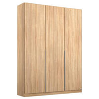 DREHTÜRENSCHRANK in Sonoma Eiche  - Alufarben/Sonoma Eiche, Modern, Holzwerkstoff/Metall (136/229/54cm) - Rauch Möbel