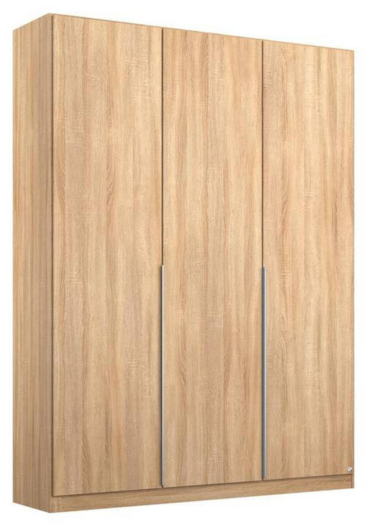 DREHTÜRENSCHRANK in Sonoma Eiche  - Alufarben/Sonoma Eiche, Modern, Holzwerkstoff/Metall (136/229/54cm) - Rauch Möbel