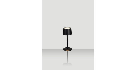 AKKU-TISCHLEUCHTE 9/22 cm  - Schwarz, Basics, Metall (9/22cm) - Novel