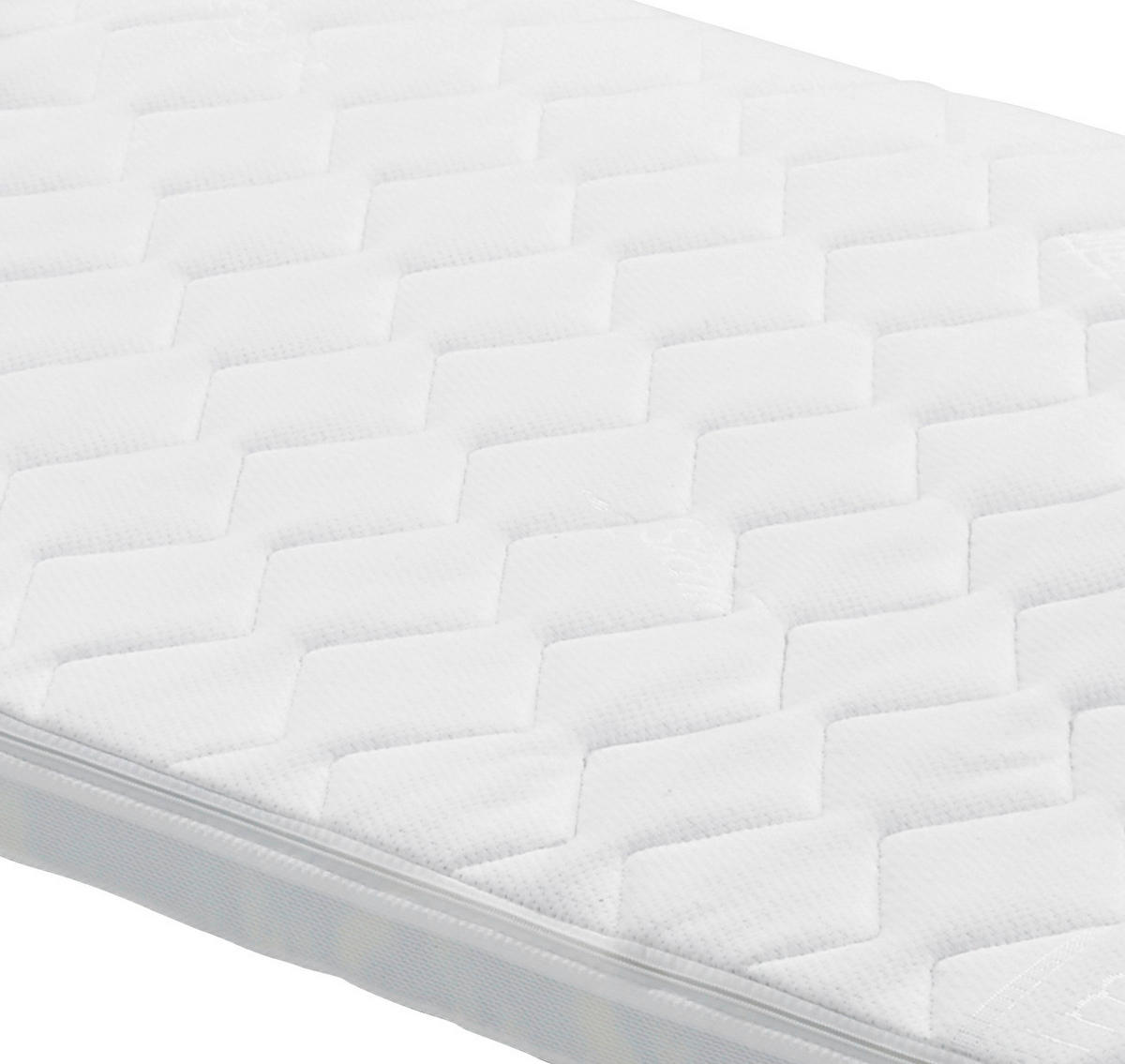 Topper Sigma 180/200 cm Höhe ca. 8 cm  - Weiß, Textil (180/200cm) - Primatex