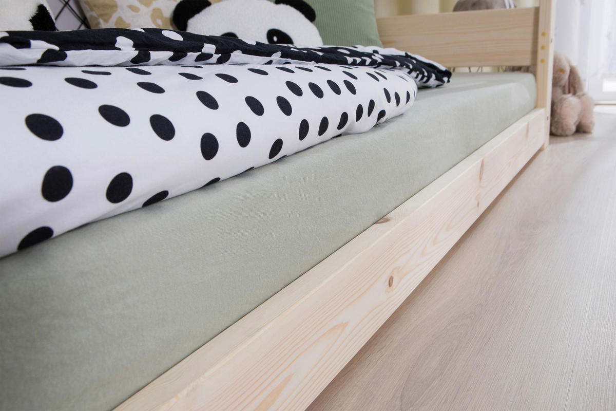 BODENBETT 90/200 cm Naturfarben  - Naturfarben, Modern, Holz/Textil (90/200cm) - MID.YOU