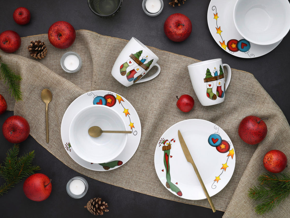 SNÍDAŇOVÁ SOUPRAVA, porcelán - Basics, keramika (33,5/33,5/33cm) - Creatable