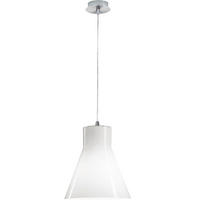 PENDELLEUCHTE Diana 23/200 cm   - Weiß, Design, Glas/Metall (23/200cm) - Fabas Luce