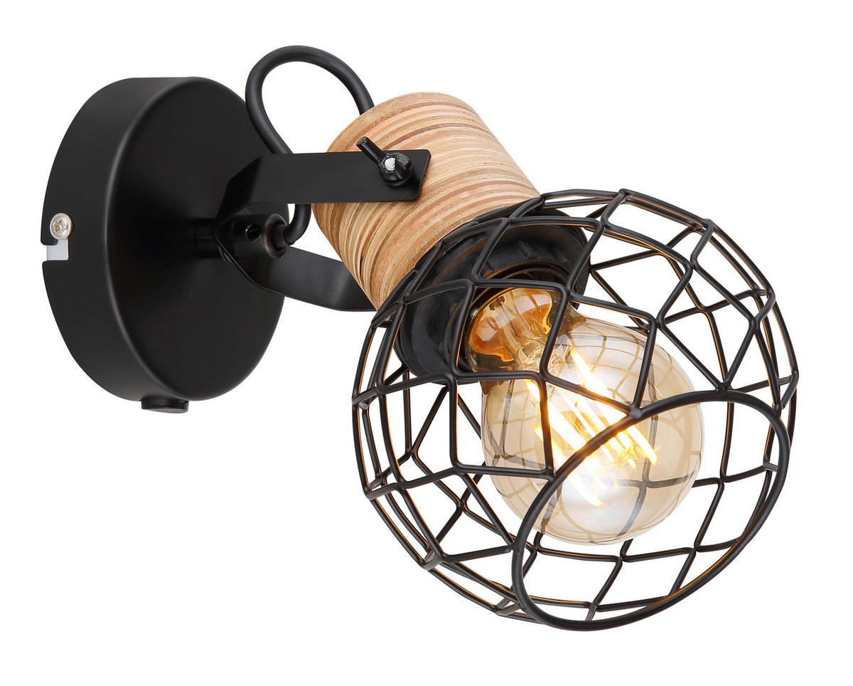 SPOTLIGHT Lacky 12/20/17,5 cm   - brun/svart, Lifestyle, metall/trä (12/20/17,5cm) - Globo