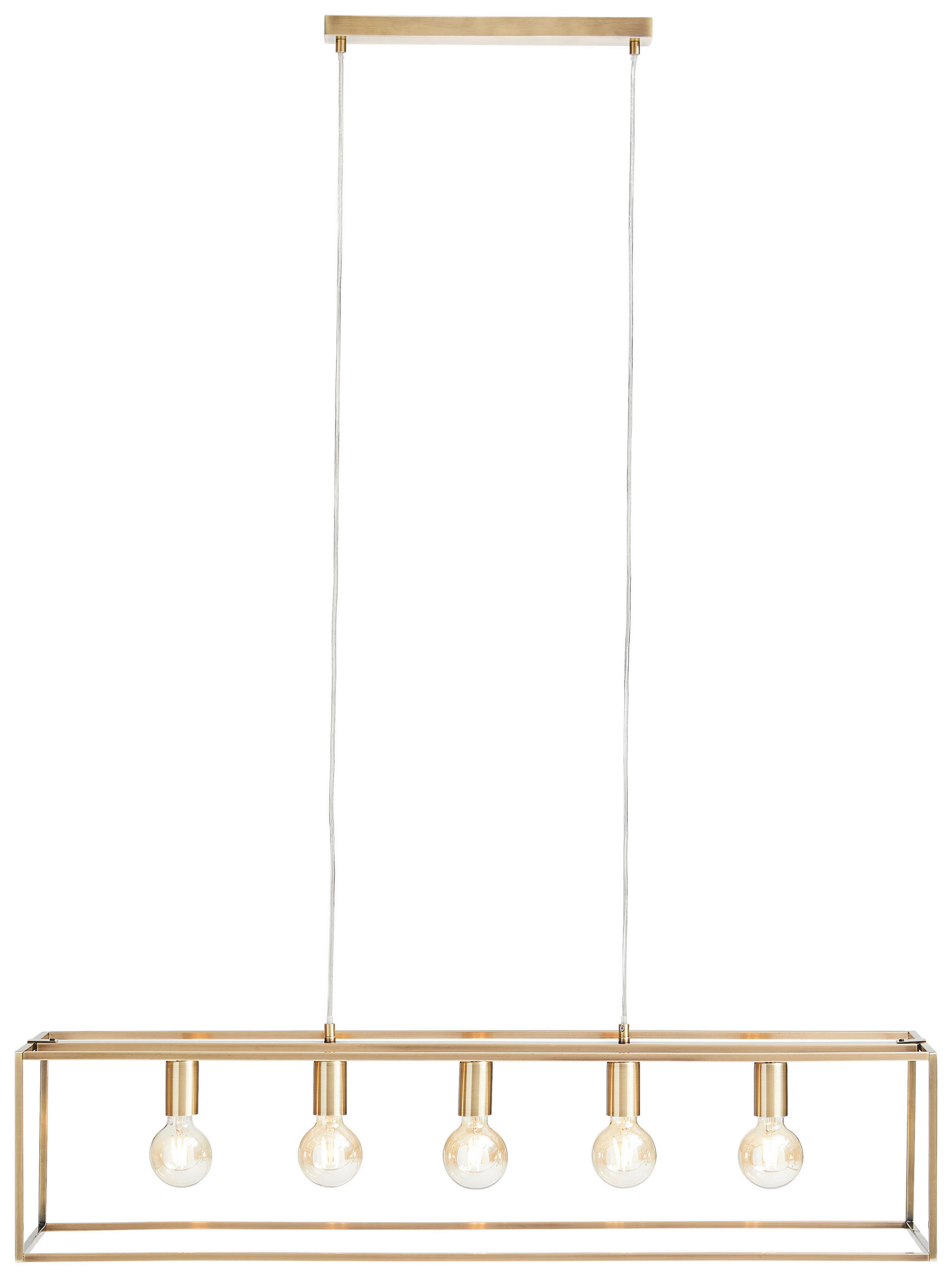 HÄNGELEUCHTE 110/25/150 cm   - Messingfarben, Trend, Metall (110/25/150cm) - Marama