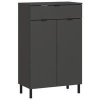 UNTERSCHRANK 60/97/34 cm   - Graphitfarben/Schwarz, MODERN, Holzwerkstoff/Metall (60/97/34cm) - Germania