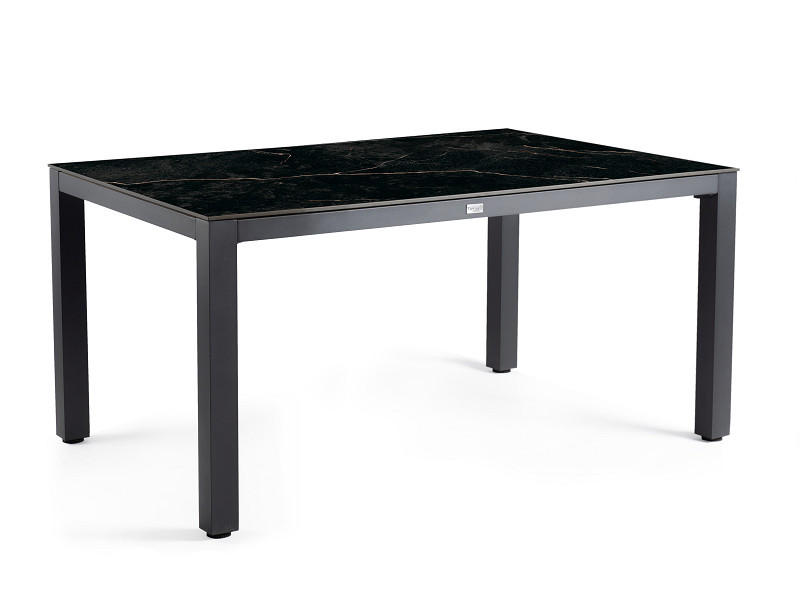 GARTENTISCH 180/100/75 cm Metall Anthrazit, Schwarz  - Anthrazit/Schwarz, Basics, Kunststoff/Metall (180/100/75cm) - Tierra Outdoor
