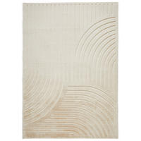 HOCHFLORTEPPICH 130/190 cm Siena Beige  - Beige, Design, Kunststoff/Textil (130/190cm) - Novel