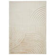 HOCHFLORTEPPICH 130/190 cm Siena Beige  - Beige, Design, Kunststoff/Textil (130/190cm) - Novel