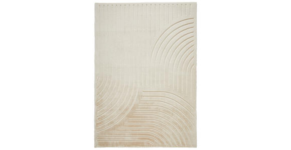 HOCHFLORTEPPICH 130/190 cm Siena Beige  - Beige, Design, Kunststoff/Textil (130/190cm) - Novel