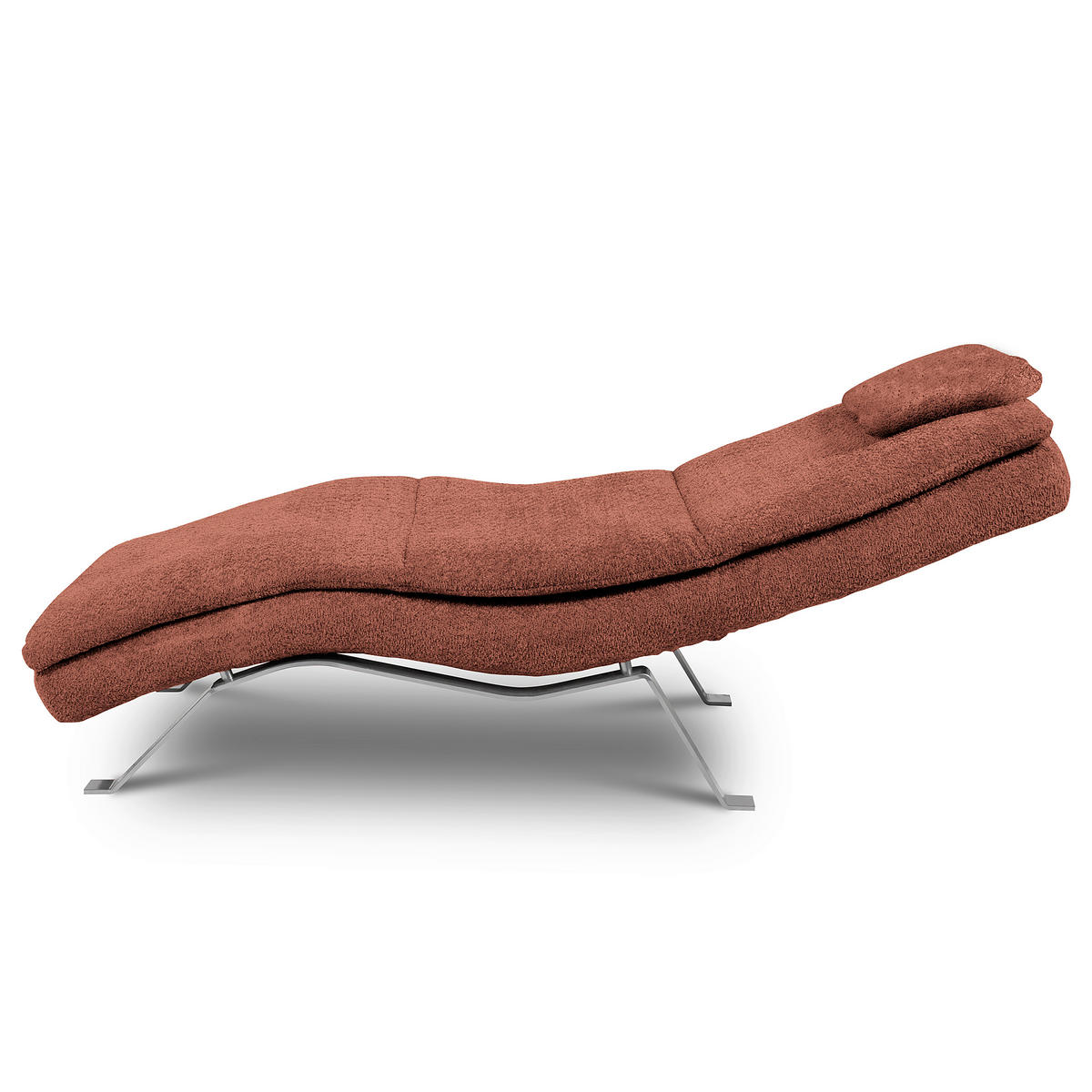 RELAXLIEGE Bouclé Beere  - Beere/Silberfarben, Design, Textil/Metall (65/95/171cm) - Celina Home