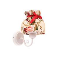 WANDLEUCHTE 20/16/21 cm   - Multicolor/Weiß, KONVENTIONELL, Textil/Metall (20/16/21cm)