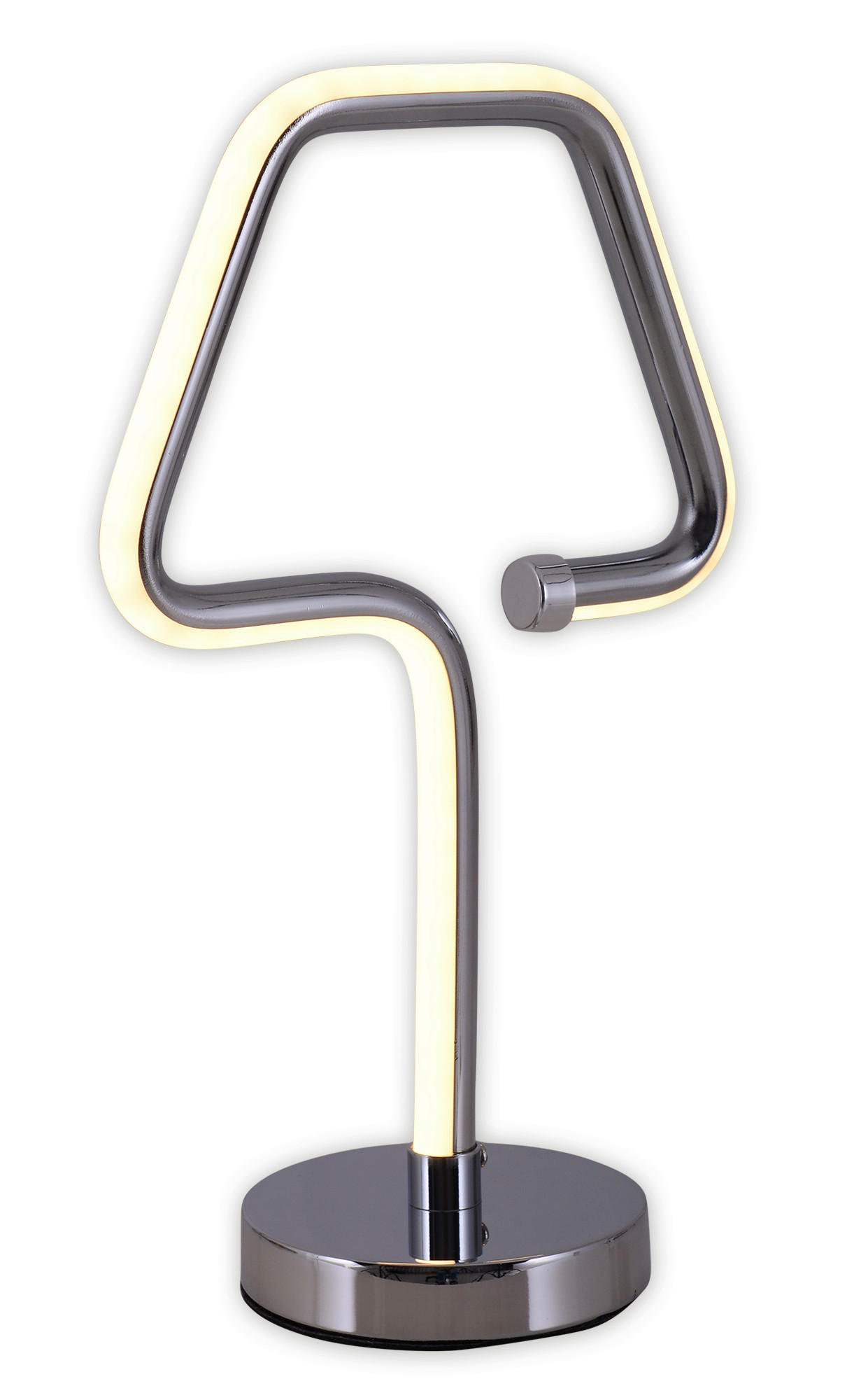 LED-TISCHLEUCHTE 18/30 cm   - Chromfarben, Design, Kunststoff/Metall (18/30cm) - Näve